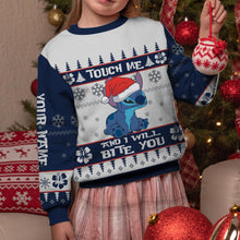 Load image into Gallery viewer, Personalized Ohana Christmas Sweater Custom Name Gift