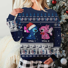 Load image into Gallery viewer, Personalized Aloha Ohana Christmas Sweater Custom Names