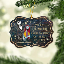 Load image into Gallery viewer, Personalized Nightmare Before Christmas Ornament Custom Name Gift