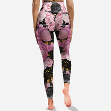Load image into Gallery viewer, Personalized Black Pink Cat Hoodie and Leggings Set for Girls