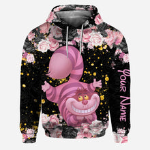 Load image into Gallery viewer, Personalized Black Pink Cat Hoodie and Leggings Set for Girls