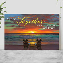 Load image into Gallery viewer, Personalized Mouse Couple Canvas Poster Gift for Engagement/Anniversary
