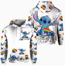 Load image into Gallery viewer, Personalized LGBT Support Hoodie and Leggings Set with Name Custom Gift