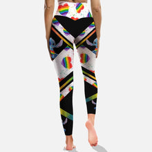 Load image into Gallery viewer, Personalized LGBT Support Hoodie and Leggings Set with Name Custom Gift