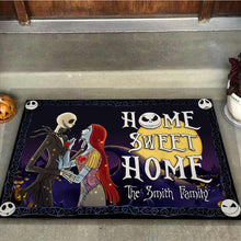 Load image into Gallery viewer, Personalized Nightmare Before Christmas Doormat for Couples