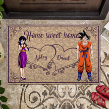 Load image into Gallery viewer, Personalized Home Sweet Home Doormat for Couples | Custom Name Gift