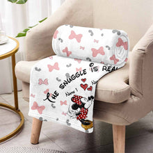 Load image into Gallery viewer, Personalized Couple Blanket Soft Flannel Snuggle Gift