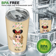 Load image into Gallery viewer, Personalized Mouse Ears And Books Tumbler Gift for Girls