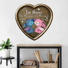 Load image into Gallery viewer, Personalized Cut Metal Sign Ohana Heart for Couples Gift