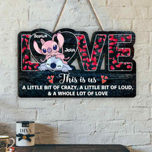 Load image into Gallery viewer, Personalized Ohana Wood Sign for Couples with Names | Unique Gift
