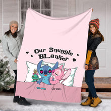 Load image into Gallery viewer, Personalized Snuggle Blanket Custom Name Gift for Couples