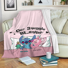 Load image into Gallery viewer, Personalized Snuggle Blanket Custom Name Gift for Couples