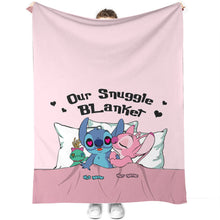 Load image into Gallery viewer, Personalized Snuggle Blanket Custom Name Gift for Couples