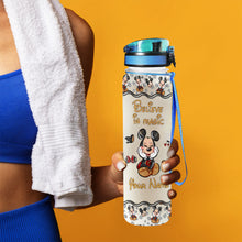 Load image into Gallery viewer, Personalized Water Tracker Bottle with Believe in Magic Design for Kids Birthday Gift