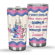 Load image into Gallery viewer, Personalized Ohana Tumbler Custom Couple Name Gift for Anniversary