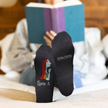 Load image into Gallery viewer, Personalized Nightmare Socks Custom Name Gift for Couples