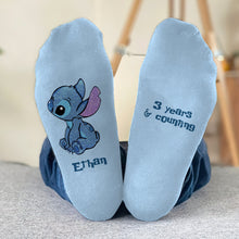 Load image into Gallery viewer, Personalized Ohana Socks Custom Couple Gift for Him & Her