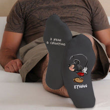 Load image into Gallery viewer, Personalized Mouse Ears Socks Custom Name Gift for Couples
