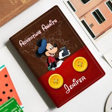 Load image into Gallery viewer, Personalized Mickey Mouse Passport Holder Custom Name Travel Gift