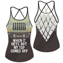 Load image into Gallery viewer, Personalized Cross Tank Top Custom Name Summer Gift for Her