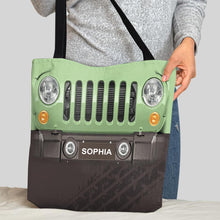 Load image into Gallery viewer, Personalized Jeep Car Tote Bag Custom Name Gift for Dad
