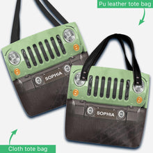 Load image into Gallery viewer, Personalized Jeep Car Tote Bag Custom Name Gift for Dad