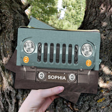 Load image into Gallery viewer, Personalized Jeep Pouch with Name Custom Gift for Her