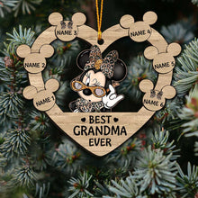 Load image into Gallery viewer, Personalized Christmas Mouse Ornament for Grandma - Customizable Gift