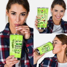 Load image into Gallery viewer, Personalized Grinch DNA Test Tumbler Custom Name Holiday Gift