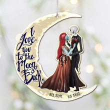 Load image into Gallery viewer, Personalized Couple Ornament I Love You To The Moon Christmas Gift