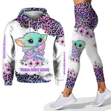 Load image into Gallery viewer, Personalized Yoda Best Mom Hoodie and Leggings Set Gift