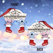 Load image into Gallery viewer, Personalized Christmas Ohana Ornament Custom Name Gift for Couples