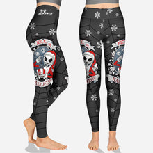 Load image into Gallery viewer, Personalized Nice or Naughty Christmas Hoodie & Leggings Set for Women