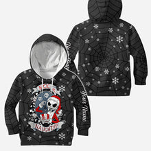 Load image into Gallery viewer, Personalized Nice or Naughty Christmas Hoodie & Leggings Set for Women