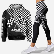 Load image into Gallery viewer, Personalized Racing Hoodie and Leggings Set Custom Name Gift