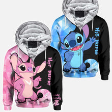 Load image into Gallery viewer, Personalized Couple Ohana Hoodies Custom Name Gift