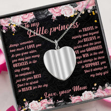 Load image into Gallery viewer, Personalized Heart Pendant Necklace with Custom Photo for Daughter