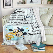 Load image into Gallery viewer, Personalized Disney Blanket for Mom with Custom Name | Mother's Day Gift