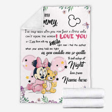 Load image into Gallery viewer, Personalized Disney Blanket for Mom with Custom Name | Mother's Day Gift