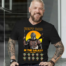 Load image into Gallery viewer, Personalized Best Dad In The Galaxy T-shirt & Hoodie Gift