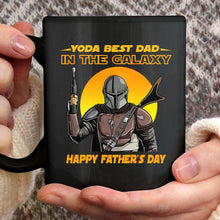 Load image into Gallery viewer, Personalized Yoda Best Dad Mug Custom Name Gift for Father's Day