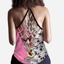 Load image into Gallery viewer, Personalized Cute Pink Mouse Ears Cross Tank Top Gift for Mom
