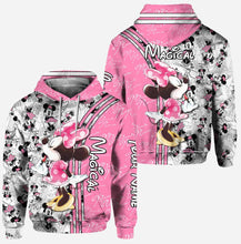 Load image into Gallery viewer, Personalized Cute Pink Mouse Ears Hoodie & Leggings Set