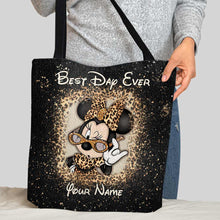 Load image into Gallery viewer, Personalized Best Day Ever Mouse Ears Tote Bag Gift for Her