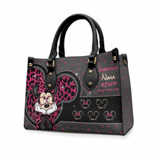 Load image into Gallery viewer, Personalized Leather Handbag for Grandma with Custom Names