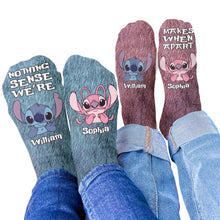 Load image into Gallery viewer, Personalized Ohana Socks Custom Name Gift for Couples