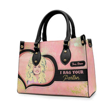 Load image into Gallery viewer, Personalized Leather Handbag Custom Name Gift for Her