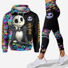 Load image into Gallery viewer, Personalized Pumpkin King Hoodie and Leggings Set for Halloween