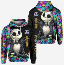 Load image into Gallery viewer, Personalized Pumpkin King Hoodie and Leggings Set for Halloween