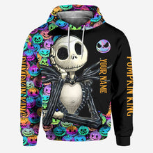 Load image into Gallery viewer, Personalized Pumpkin King Hoodie and Leggings Set for Halloween